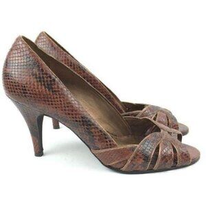 New Gianni Bini Heels Sz 8.5 Starlite Leather peep